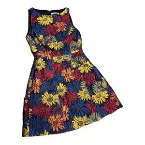 Women’s ALICE + OLIVIA jacquard embroidered floral mini dress size 0